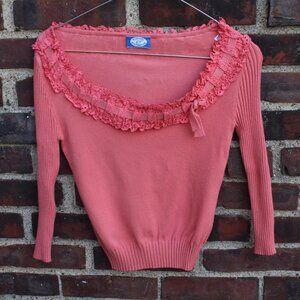 Blumarine Blugirl Coral Pink Sweater